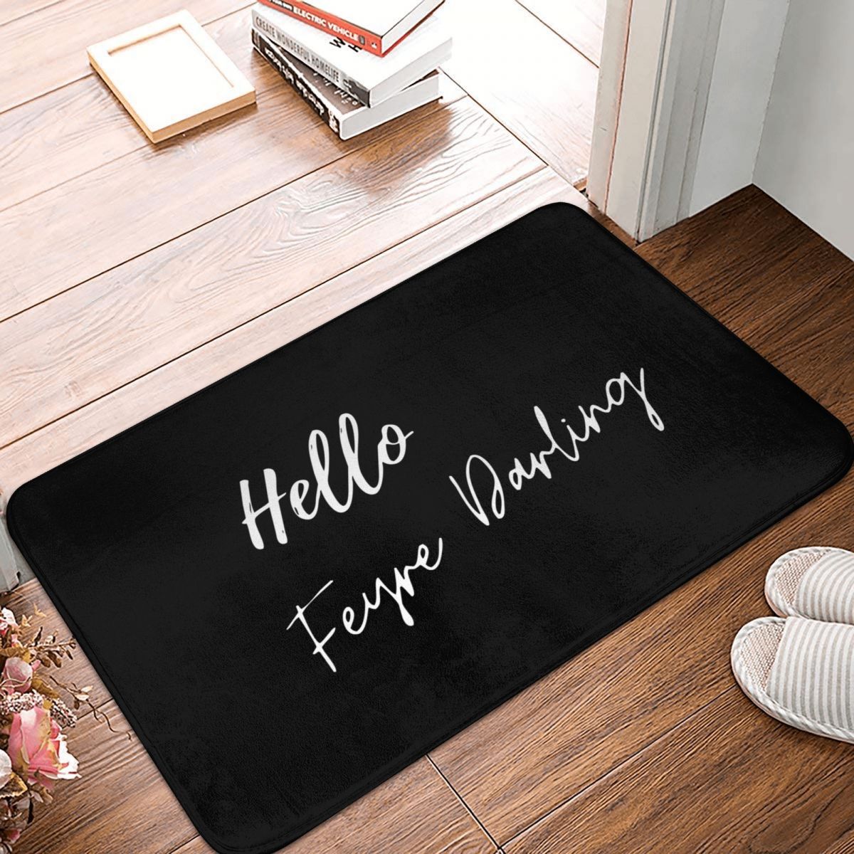 Hello Feyre Rhysand Citaat Polyester Deurmat Tapijt Tapijt Mat Voetzool Anti-Slip Antiwearentrance Keuken Slaapkamer Balkon Cartoon