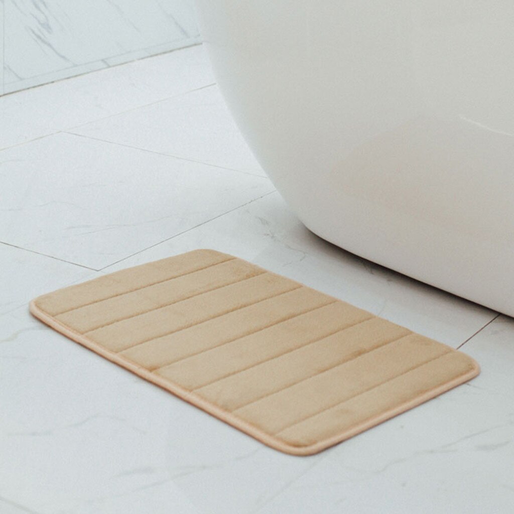 Badmat Badkamer Antislip Tapijt Absorberende Soft Memory Foam Mat Bad Badkamer Slaapkamer Vloer Douche Rug Decor Coral Fleece matten