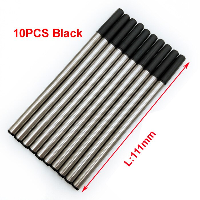 10 PCS/lot highly BLUE and black ink refill for roller ball pen refills: 10 PCS black refills