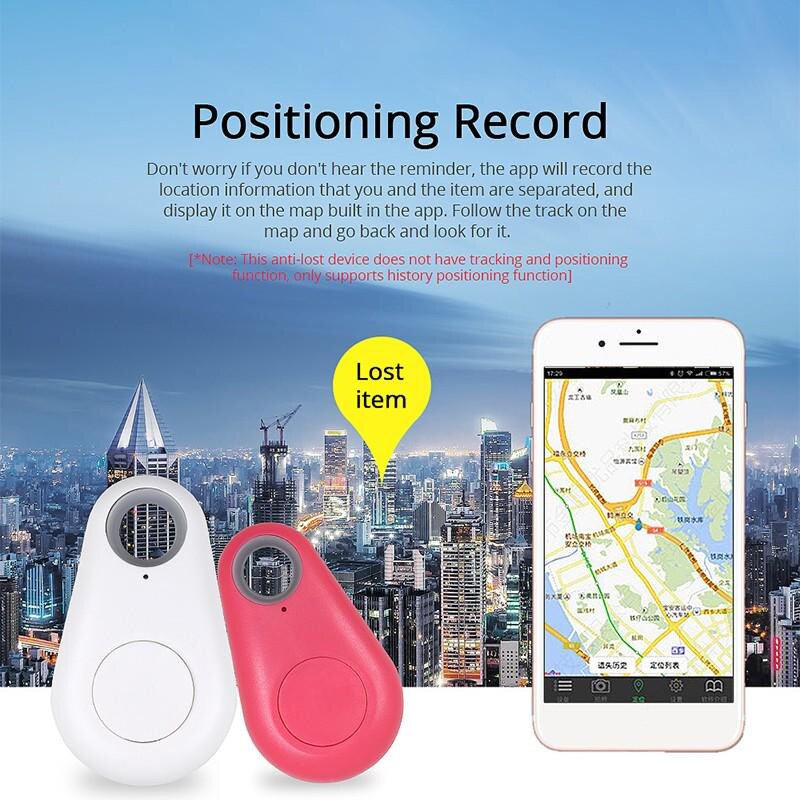 1PC Anti-Lost Bluetooth Tracker Pet Smart GPS Locator Tracer for Dog Cat Kids Wallet Key Car Finder Anti Lost Alarm