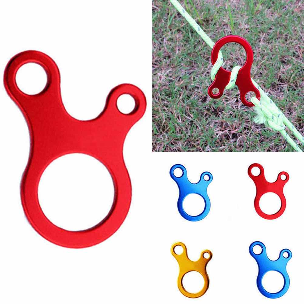 10pcs Outdoor Aluminiumlegering Wandelen Quick Knoop Camping Tent Gesp Lijn Runner Fastener Aanscherping Accessoires Wind Touw 3 Gat