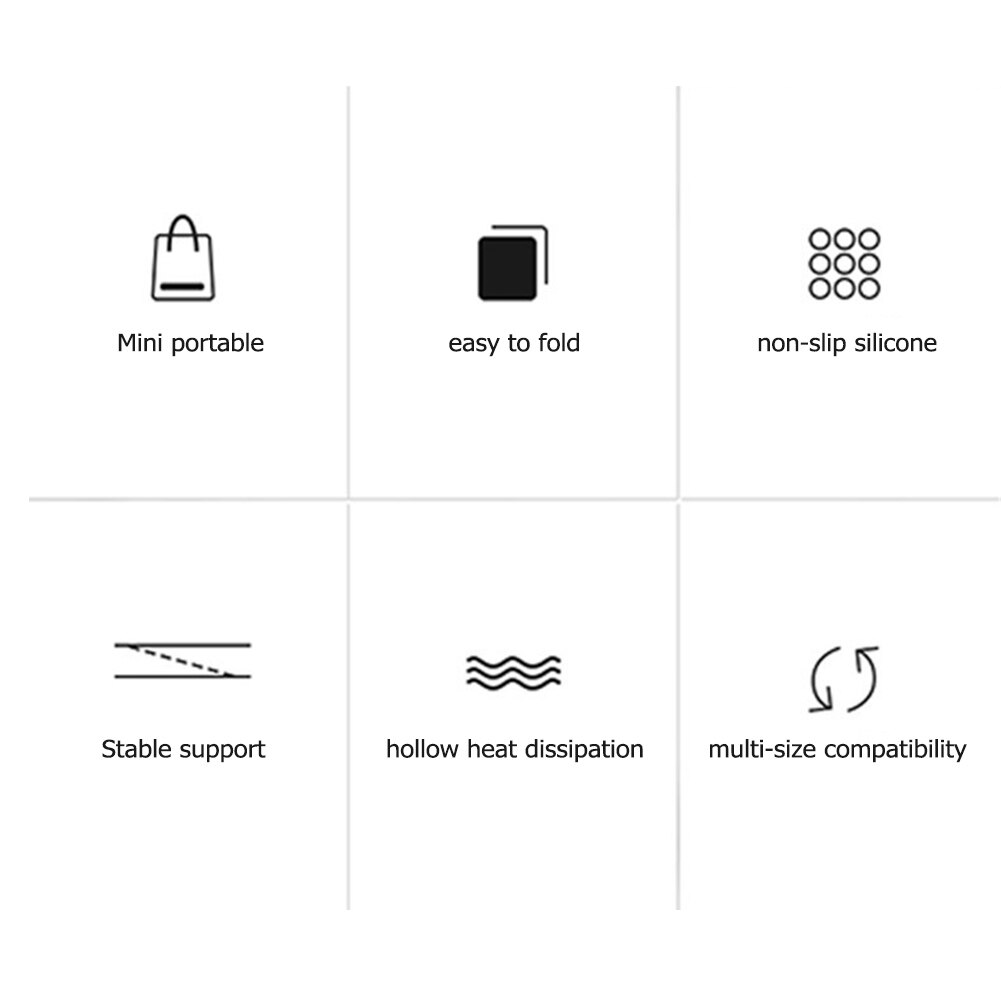 1 Pair Plastic Mini Desktop Notebook Holders Laptop Holder Notebook Stands Universal Invisible Laptop Stands