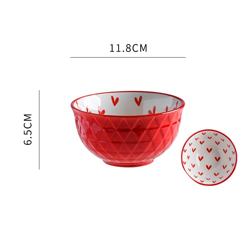 Nordic Dinner Plates Set Tableware Bowl Set Household Ceramic Tableware Dinnerware Set Bowl Plate Soup Bowl Set Kitchen Supplies: 4.6 inch bowl