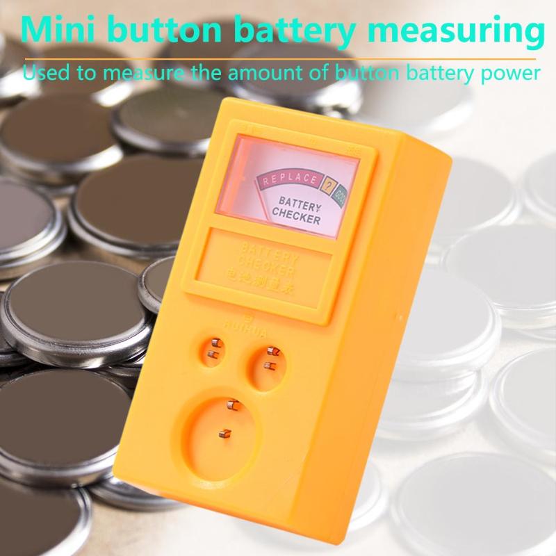 1Pc LR44 CR2032 CR2025 Horloge Batterij Checker Licht Gewicht Cell Coin Batterij Tester Voor 3/1.55V Knop Batterij