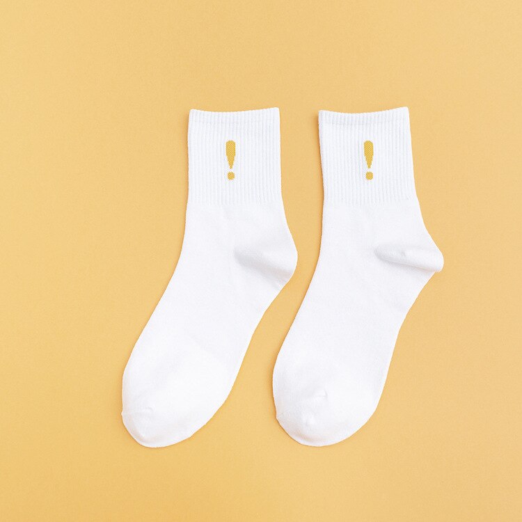 Nowe japońskie skarpety damskie w stylu retro w stylu retro bawełniane znaki interpunkcyjne damskie skarpetki bawełniane w połowie rury hurtowo skarpetki damskie: C2