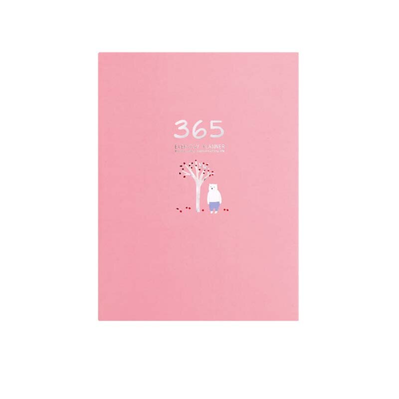 Carnet de croquis 365 jours, livre couleur, page intérieure, carnet de croquis 128 feuilles, carnet à couverture rigide, fournitures scolaires: pink