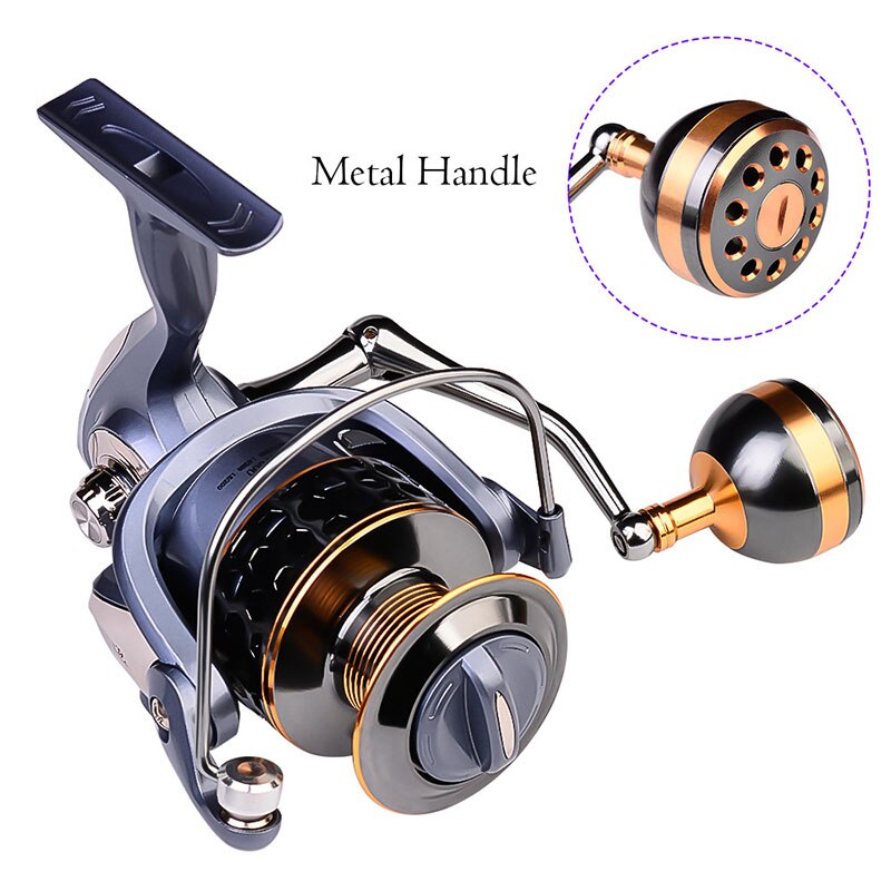 Fishing Reel DR2000-7000 Water Resistance Aluminium Spool Spinning Reel 21KG Max Drag Power Handle CNC Metal Fishing Reel