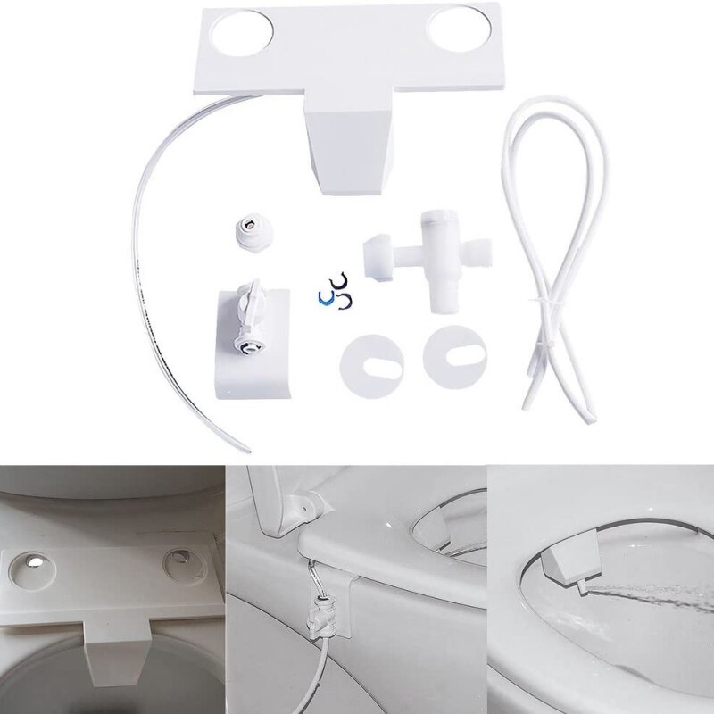 Portable Bidet Attachment Toilet Seat Self-Cleaning Nozzle-Fresh Water Bidet Sprayer Mechanical Wash Flushing Sanitary Device