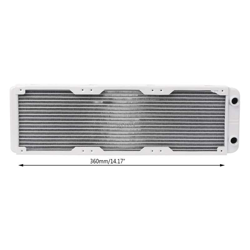 1PC White 120/240/360mm Aluminium Water Cooling Computer Radiator Water Cooler 18 Tube CPU Heat Sink Exchanger