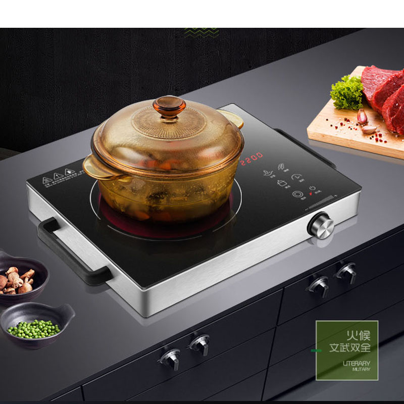 Keuken Elektrische Inductie Kookplaat Kookplaat Mini Brander Draagbare Thuis Aanrecht Fornuis Apparaat Koken Gereedschap 2200W 220V