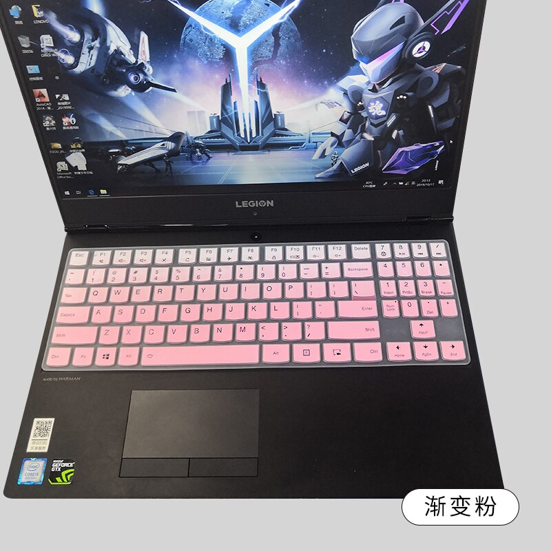 Silikonowe US układ klawiatury Protector skóry do 15.6 ''Lenovo Legion Y720 Y540 Y545 Y530 Y520 R720 Y7000 15'' Y730 Y740 17''
