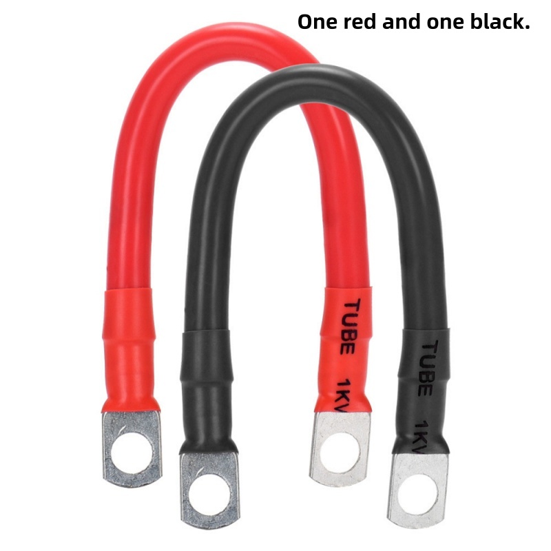 For 2AWG Energy Vehicle Battery Connection Cable Battery Extension Cable Power Inverter Cable Solar Accessories: Default Title