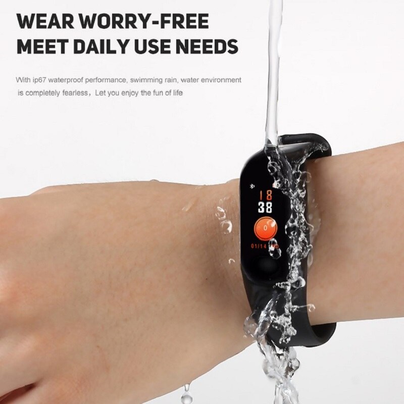 Smart Bracelet Color screen Heart rate blood pressure Bluetooth exercise meter step ip67 waterproof Sports fitness activities