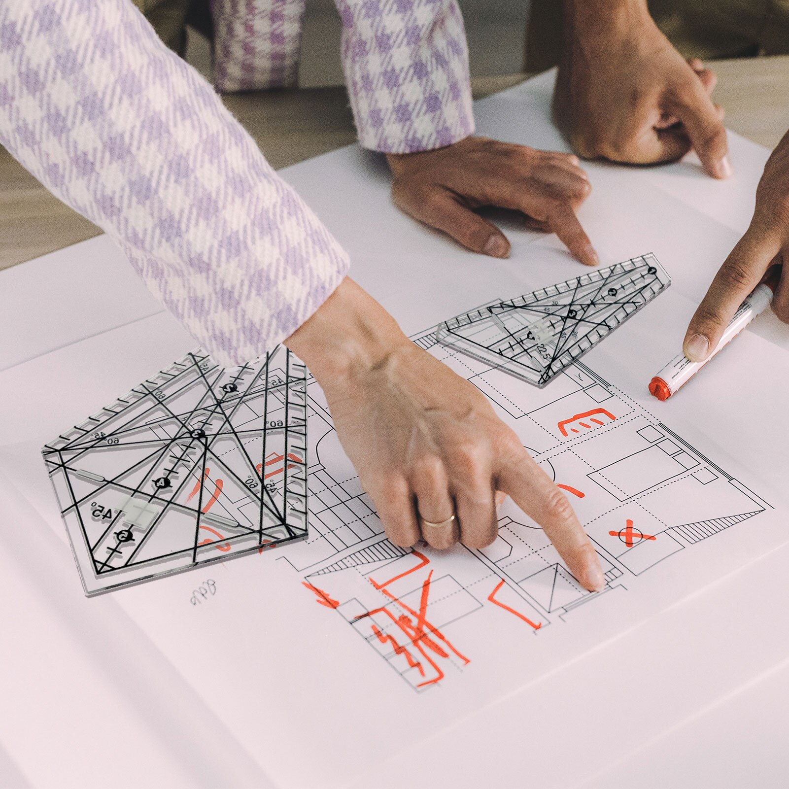 Transparent Grids Quilting Rulers Durable Acrylic Quilting Ruler Art Ruler Sewing Rulers and Templates for Innovative Quilting