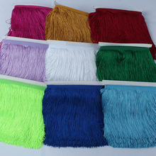 10 Yards/lot Lace Fringe Tassel Polyester Lace Trim Lint DIY Gordijn Latin Jurk Podium Kledingstuk 15 cm/ 20 cm/30 cm Breed