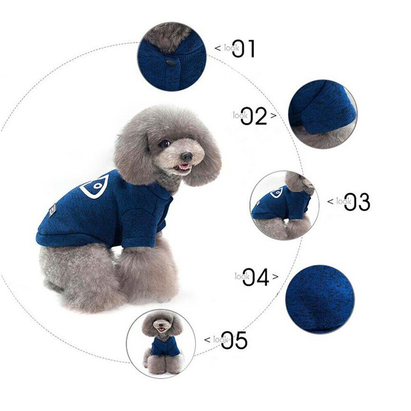 Winter Hond Warm Hoddie Visgraten Trui Kat Puppy Vest Knop Jas Pyjama Jumpsuit Gebreide Honden Kleding Coat Hoodie