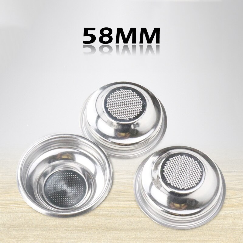 58mm Espresso Coffee Filter Basket Stainless Steel Filter Strainer Bowl Coffee Bottomless Portafilter Espresso Accessorise