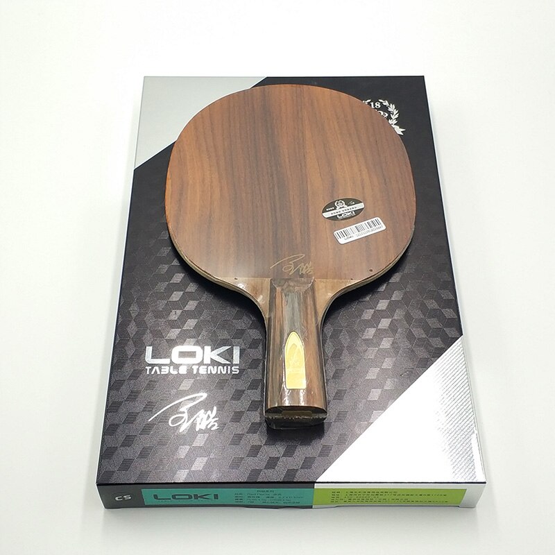 LOKI-Mesa de palo santo con llama negra, hoja de tenis de 5 capas, hoja de Ping Pong, raqueta de tenis de mesa de rendimiento