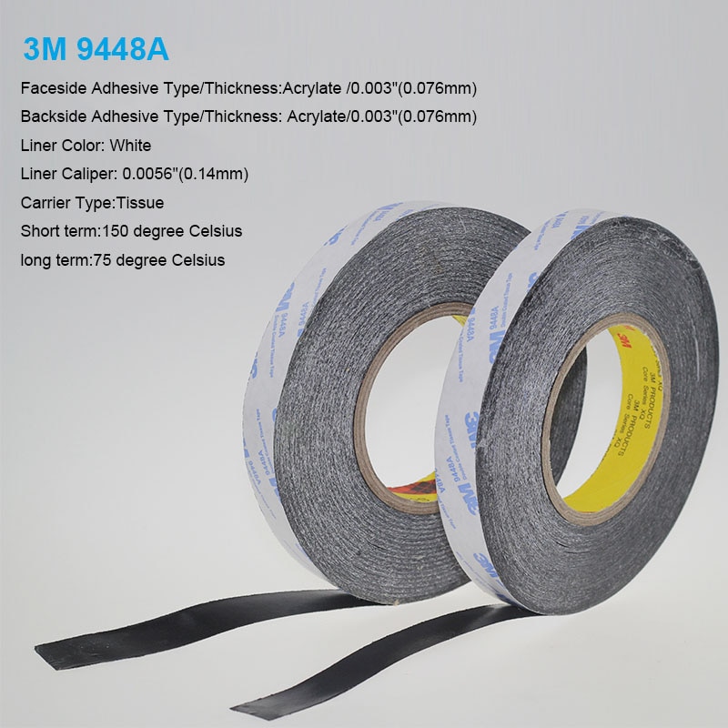 1 Meter 25mm Width 3M9448A Double Coated Tissue Tape Thermally Conductive Adhesive thermal pad for heat sink heatsink radiator