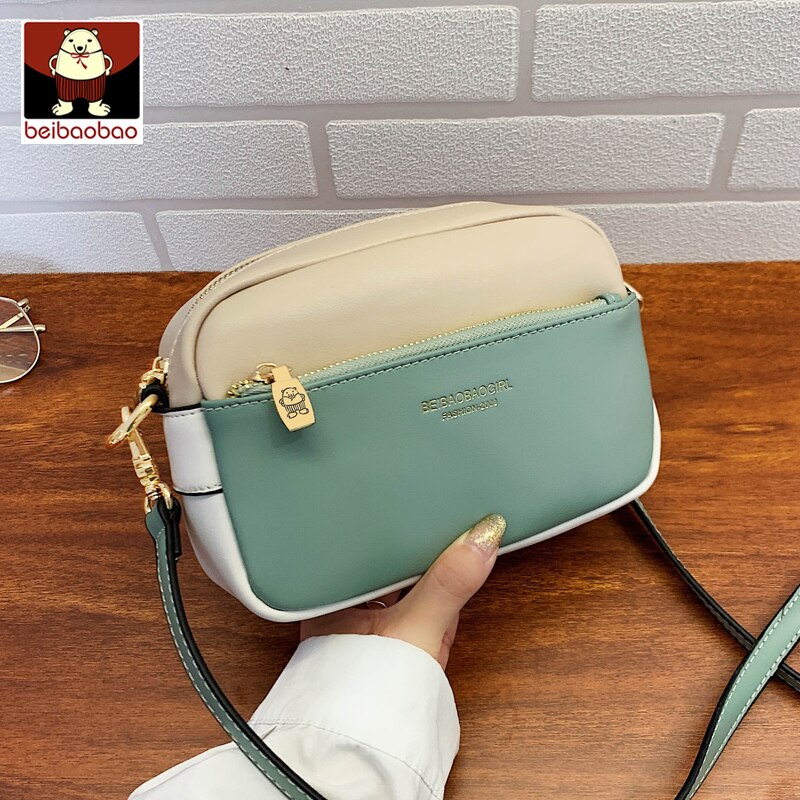 Beibaobao Brand Women Messenger Bags Luxury Pu Leather Sling Crossbody Bags For Women Shoulder Bag Girls Shoulder Bag Lady