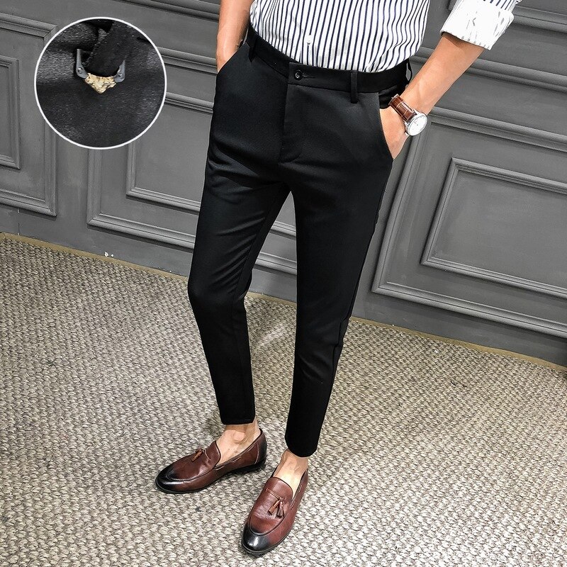 Mannen Business Jurk Broek Casual Formele Suits Broek Brand Office Sociale Bruiloft Broek Streetwear Kostuum Homme: 30