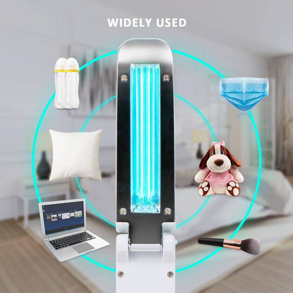 Kannettava uv sauva led-lamppu ilman otsonia kädessä pidettävä taitettava ulkomatka sisä-wc ultravioletti uvc kvartsi valo led lampun kynsi