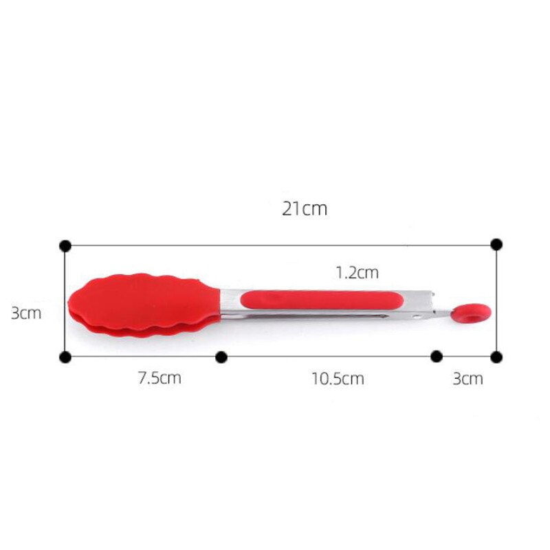 3 Stks/set Siliconen Insmeerborstel Bbq Tang Cake Schraper Boter Soepeler Keuken Grill Olie Voedsel Vlees Tang Barbecue Gereedschap