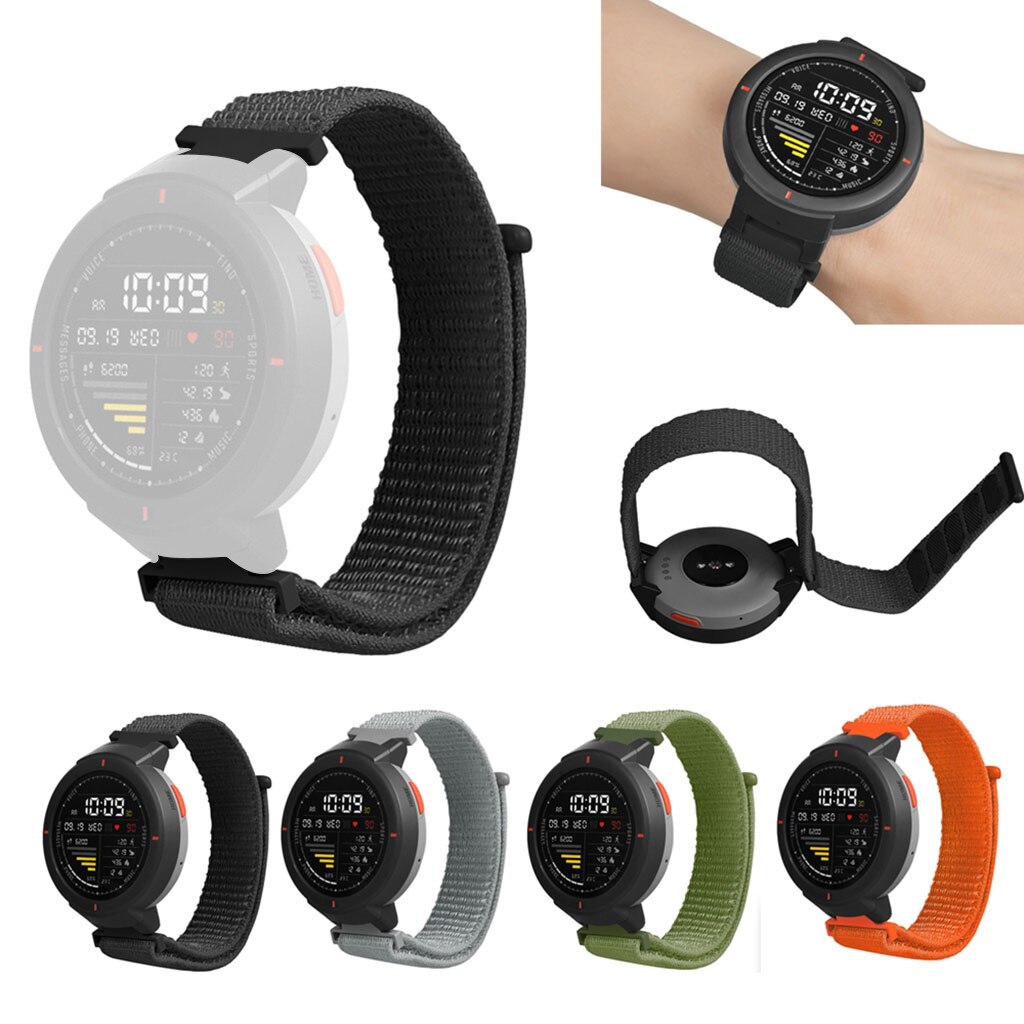 Correa de Nylon de repuesto para relojes inteligentes Huami Amazfit Verge, correa de muñeca deportiva, fácil de instalar
