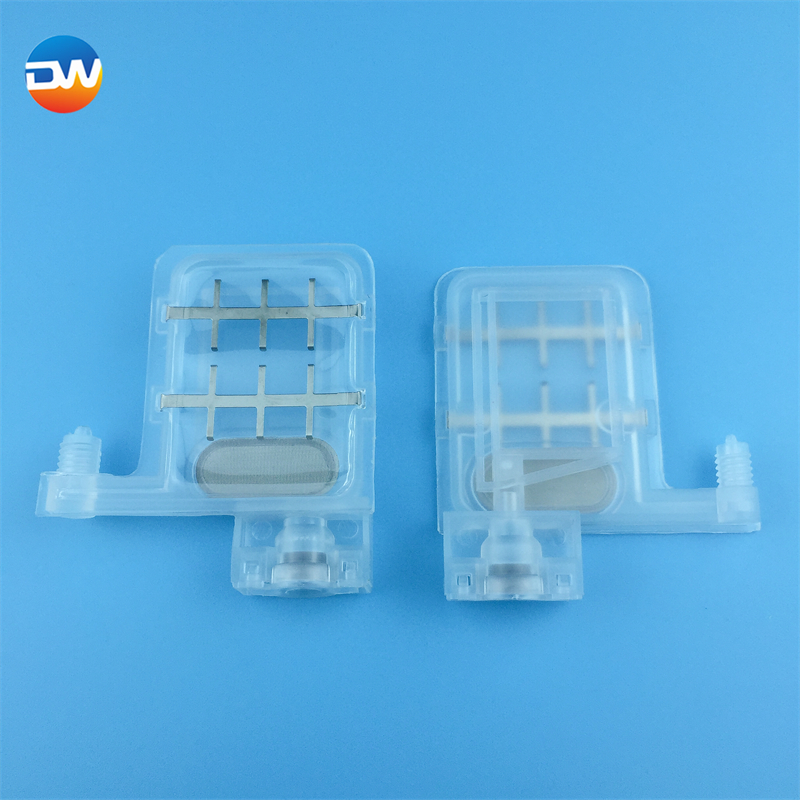 10 sztuk Dewei przezroczysty biały UV DX5 duży tłumik atramentu do głowicy drukującej DX5 XP600 TX800 Galaxy Allwin Xuli filtr wywrotka atramentu: 4mmx3mm 2sheet