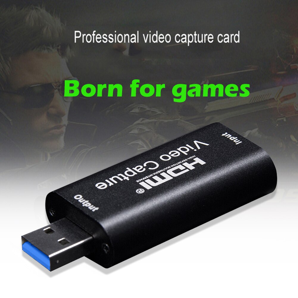 Portable USB 3.0 HDMI Capture Card Game DVD Camcorder Live Video Recording Box Video Tuner Box Grabber Compatible