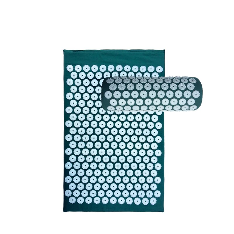 Matelas à ongles Pilates pour lit de Yoga, coussin d'acupression et Relaxation: Dark green
