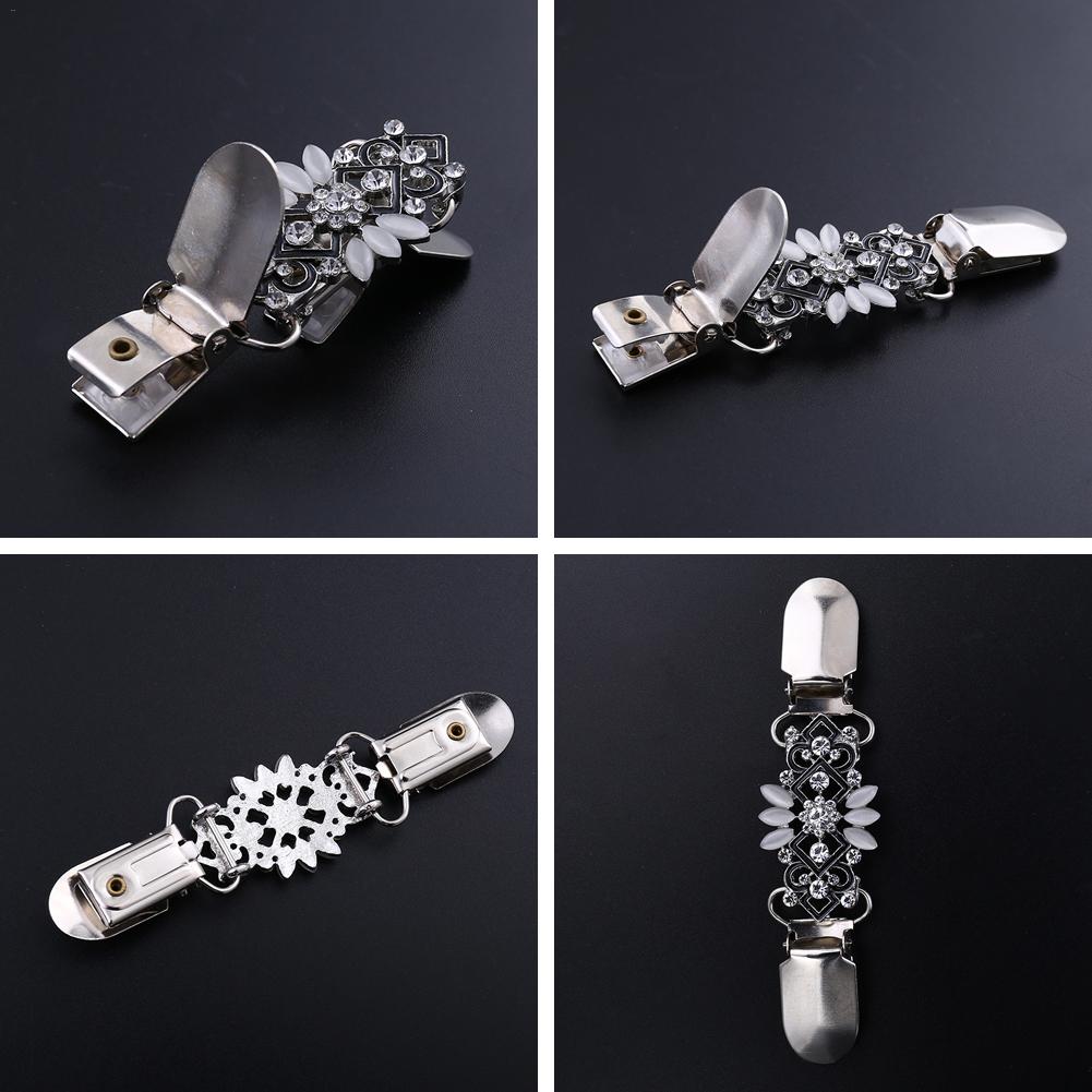 5PCS Elegante Trui Blouse Pin Sjaal Broche Kleding Pins Zilveren Clips Vest Kraag Clip Sluitingen Charm Accessoires Sieraden #
