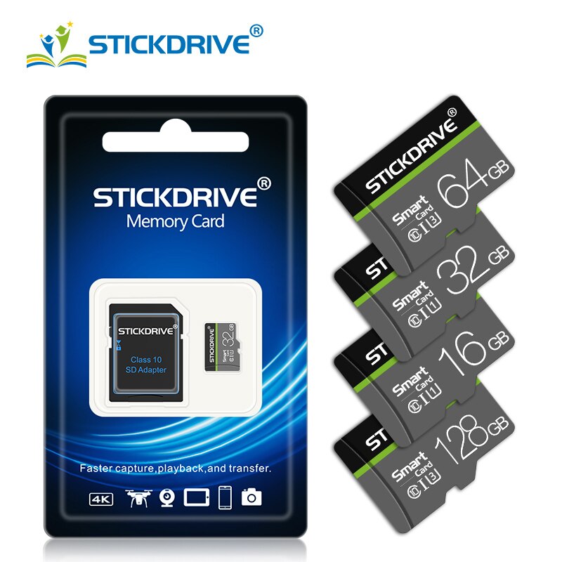 Tarjeta micro sd de 32gb, 64gb, 128gB, 16gb, SDXC, SDHC, unidad Flash para cámara de teléfono inteligente, Clase 10