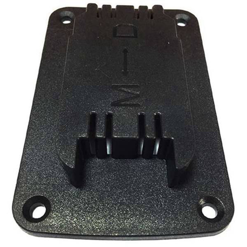 10 Sets of Tool Mounting Brackets for Dewalt 20V 12V M18 Lithium Battery with Stainless Steel Screws (Black)