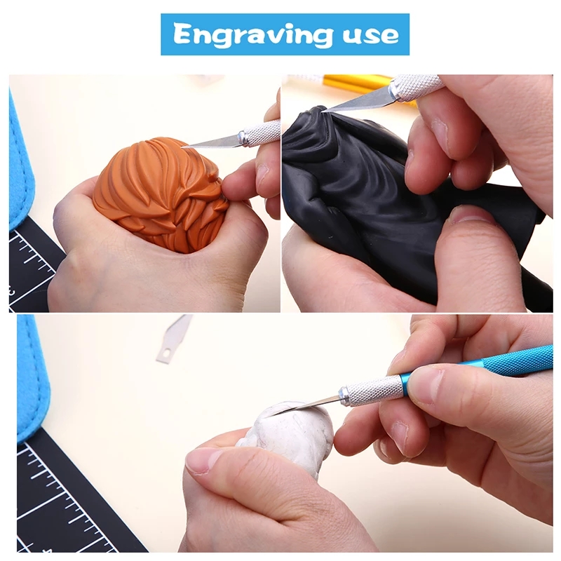 Carving Knife Set Carving Knife Tools Paper Cut Model Cutter Engraving Cutter With Knife Blades Cut Handicraft