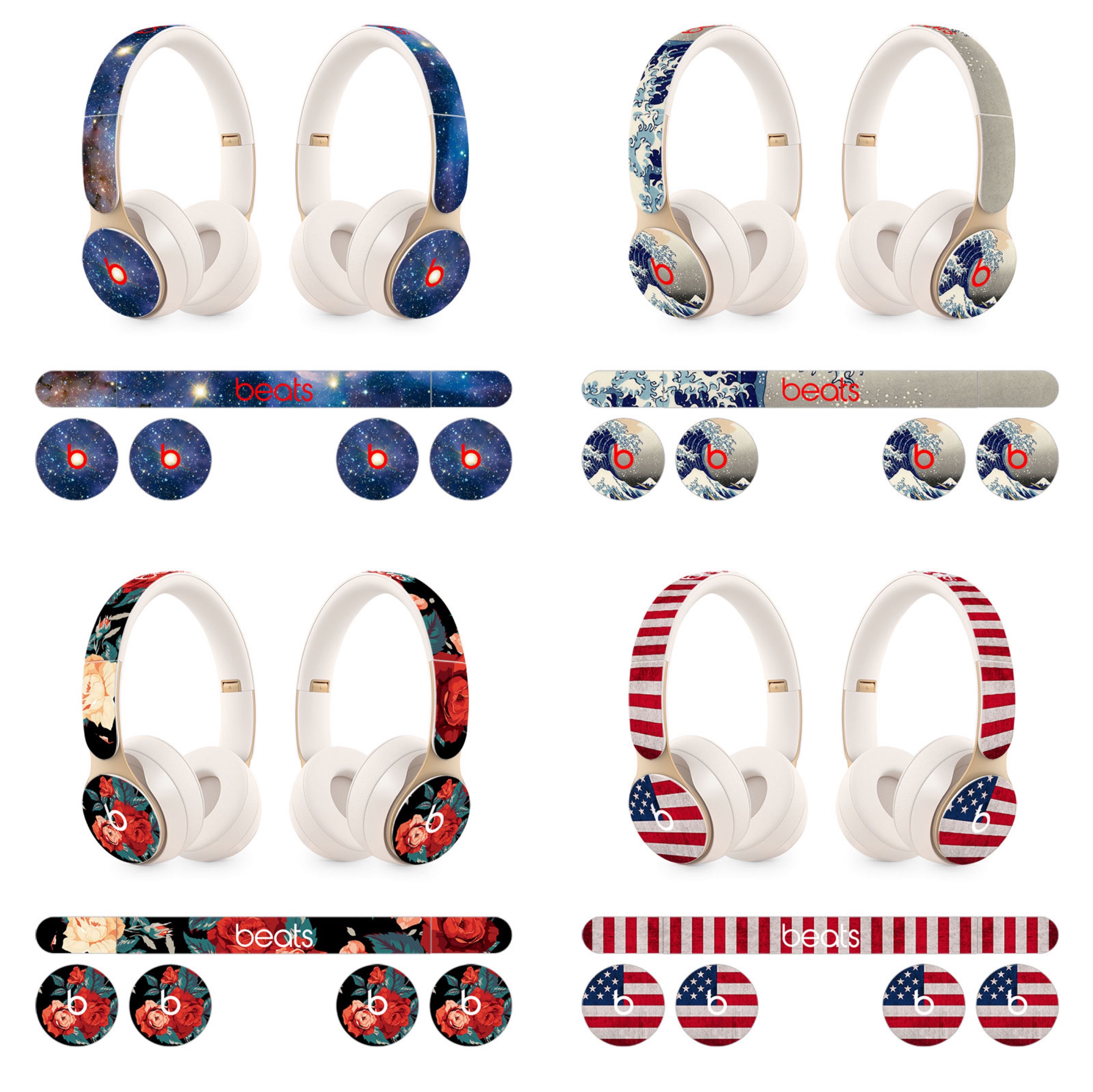 Cute Headphone Sticker Vinyl Decal Skin for Beats solo pro headphone skin sticker