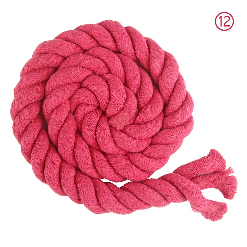 Cordon en coton torsadé de 2 mètres, 20mm, haute ténacité, corde décorative pour sac de maison, accessoires textiles pour la maison, artisanat: color 12