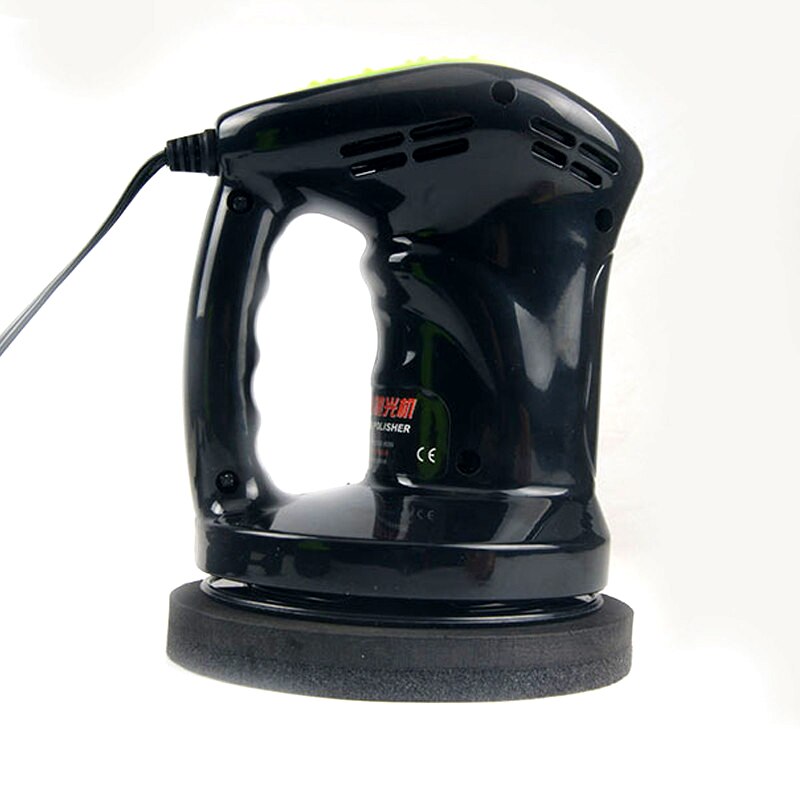 12V 80W Mini Car Polisher Machine Waxing Polishing Car Paint Care Tool Polishing Machine Sander 150mm: black