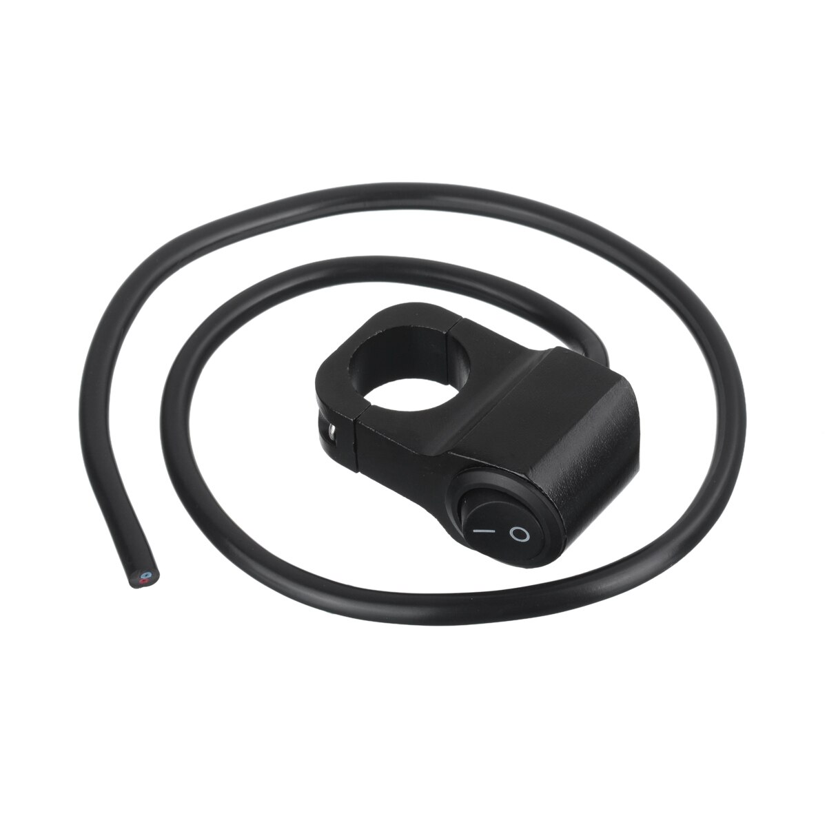 12v 16A Motorcycle CNC Aluminium Alloy Rocker Waterproof Switches 7/8" 22mm Handlebar Headlight Switch with LED & Compass