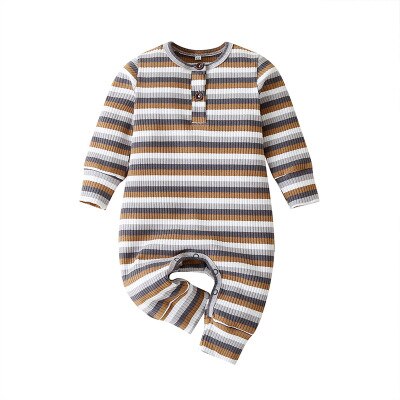 Carter peuter baby jumpsuit babystrepen ga naar buiten voor ontspanning en klimkleding born baby jongen meisje kleding: 1 / 9m