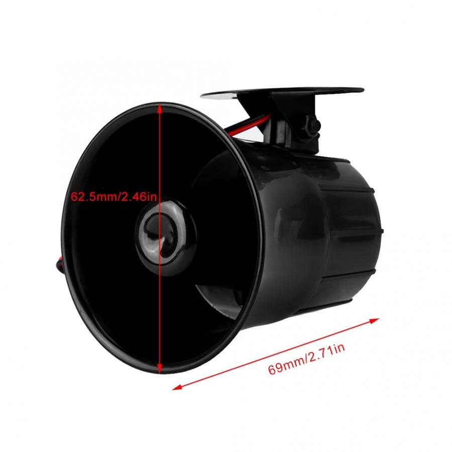 DC 12V 110db Wired Warning Alarm Siren Horn Loud Speaker For Gas Leak Smoke Alarm