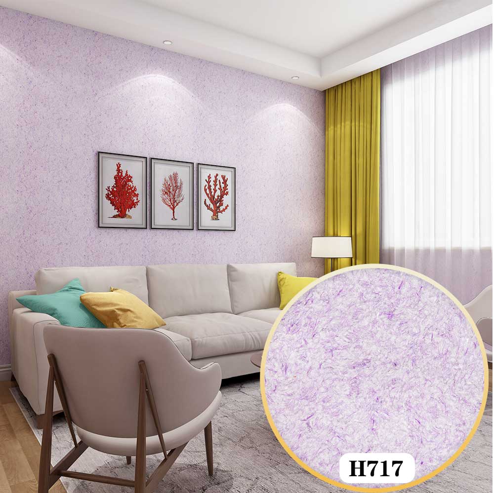 Beishubao H7 Serie Zijde Gips Wandbekleding Materiaal Vloeibaar Behang Eco Diy Voor Interieur Decoratie: H717