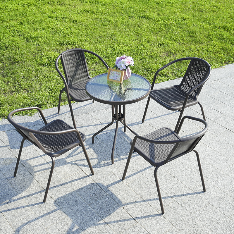Single Armchair PE Rattan Chair Household Dining Chair Sofa Chair Office Chair Conference Chair Balcony Table and Chair
