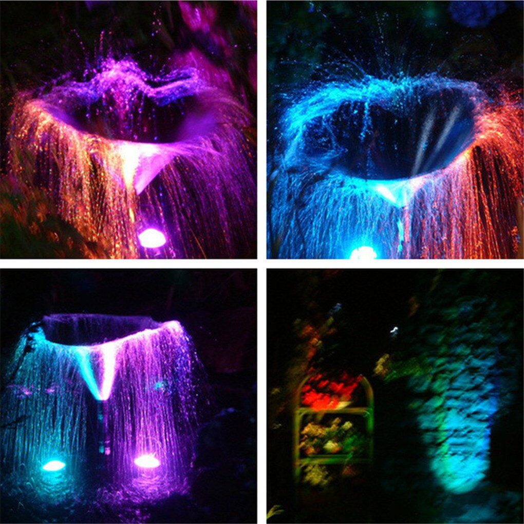 AUCD IR Remote DC 12V 10W RGB LED Swimming Pool Lights IP67 Waterproof Landscape Fountain Underwater Lamp Aquarium Spotlight WL