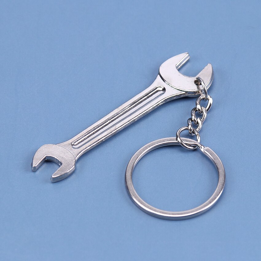 1PC llavero clave Fob colgante de Metal Mini llave y llavero de Metal coche llave anillo simulación llave llavero