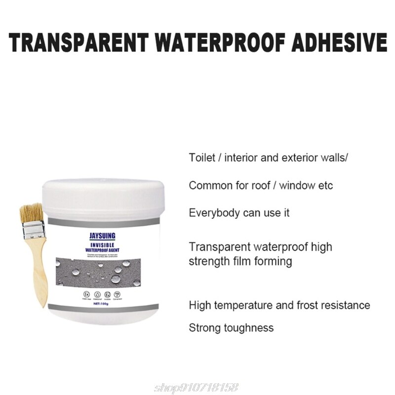 Transparent Waterproof Coating for Exterior Wall of Toilet Kitchen External Wall Roof Patching Tape Brush M23 21