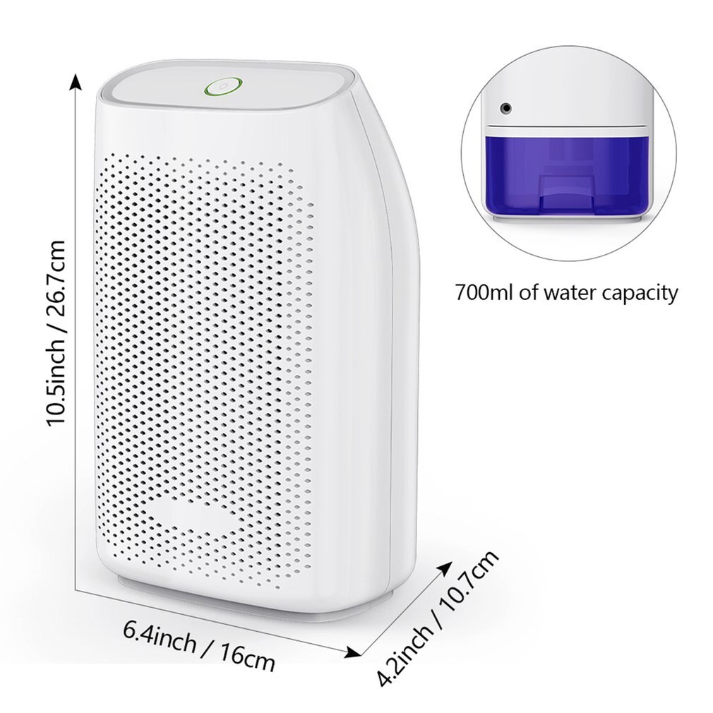 Household 700Ml Small Semiconductor Dehumidifier Household Moisture-Proof Electronic Intelligent Dehumidifier