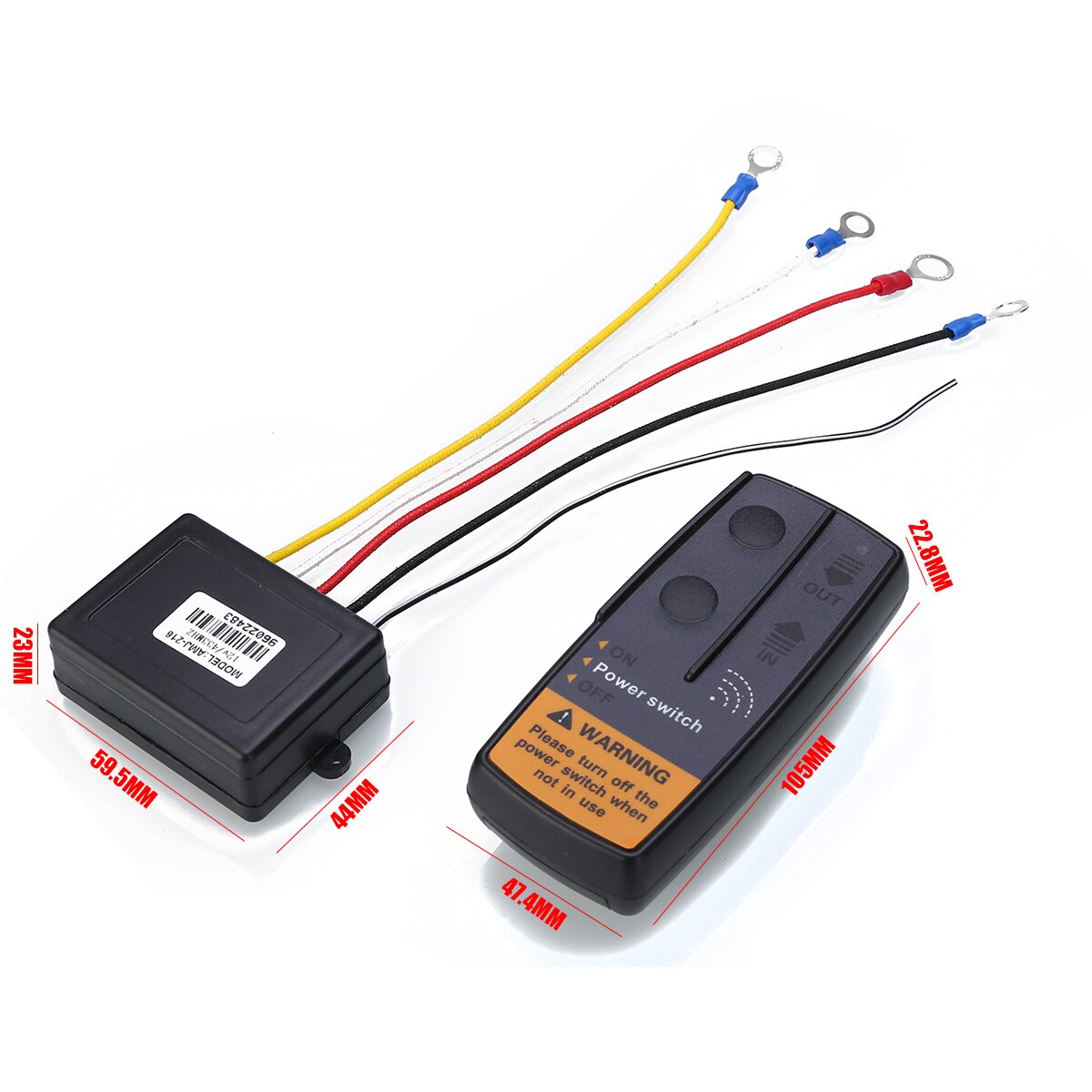 2.4G 12V Digital Wireless Winches Remote Control Recovery Electric Remote Control Kit For Jeep SUV