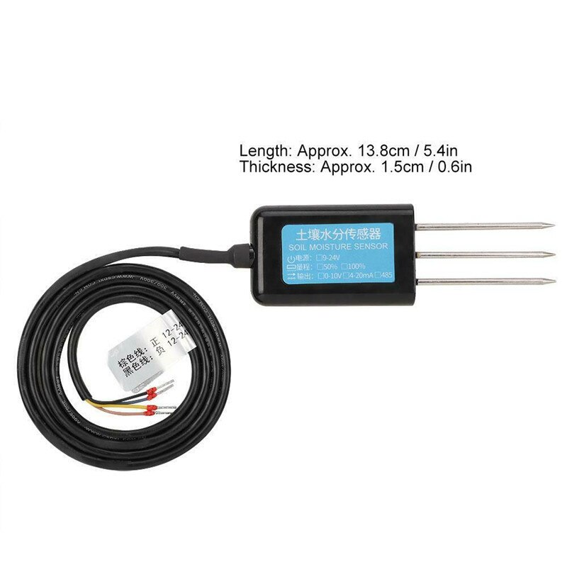 2 In 1 Hygrometer Soil Moisture Sensor Humidity Temperature Sensor Electrical Conductivity Soil Tester Output Moisture Meter
