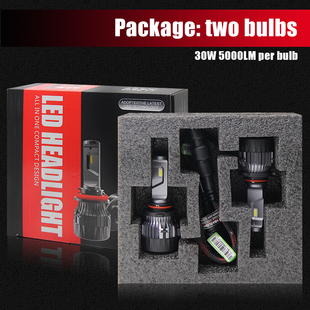 BraveWay Super LED Headlight H4 H7 H11 LED Lamps for Car 12V 9005 HB3 9006 HB4 9012 HIR2 H4 Led Bulbs for Auto Ice Bulb CSP Chip